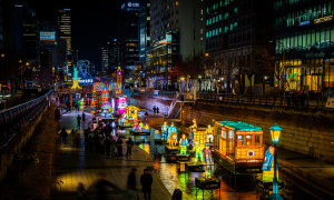 서울도심 빛으로 물들다…'빛의 축제' 윈터페스타 개막